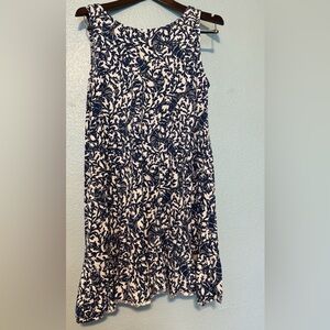 L Kristen Flounce dress in krillin it pattern